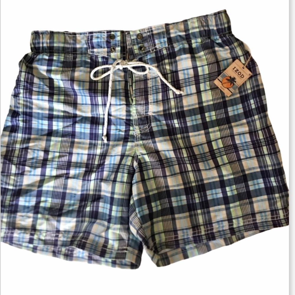 NWT IZOD Luxury Sport Swim Trunks / Shorts. Size L